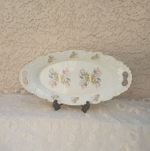 Vintage Porcelain Platter Plate Gerold Porzellan Tellau Bavaria Germany 16" L